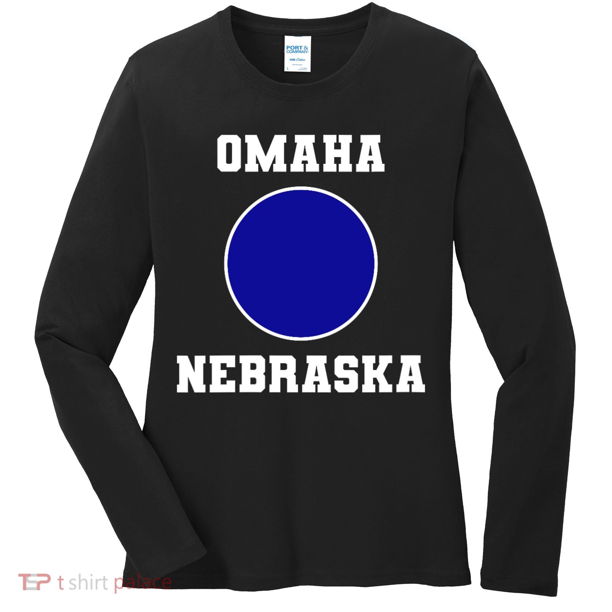 Nebraska Blue Dot Democratic 2nd District Omaha Women's Long Sleeve Shirt