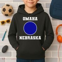 Nebraska Blue Dot Democratic 2nd District Omaha Kids Hoodie thumb 2