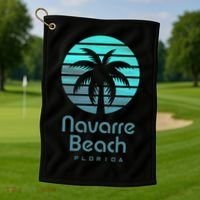 Navarre Beach Florida Golf Towel thumb 1