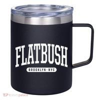 Nyc Borough Flatbush Brooklyn New York 12oz Stainless Steel Coffee Mug thumb 0