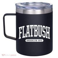 Nyc Borough Flatbush Brooklyn New York 12oz Stainless Steel Coffee Mug thumb 2
