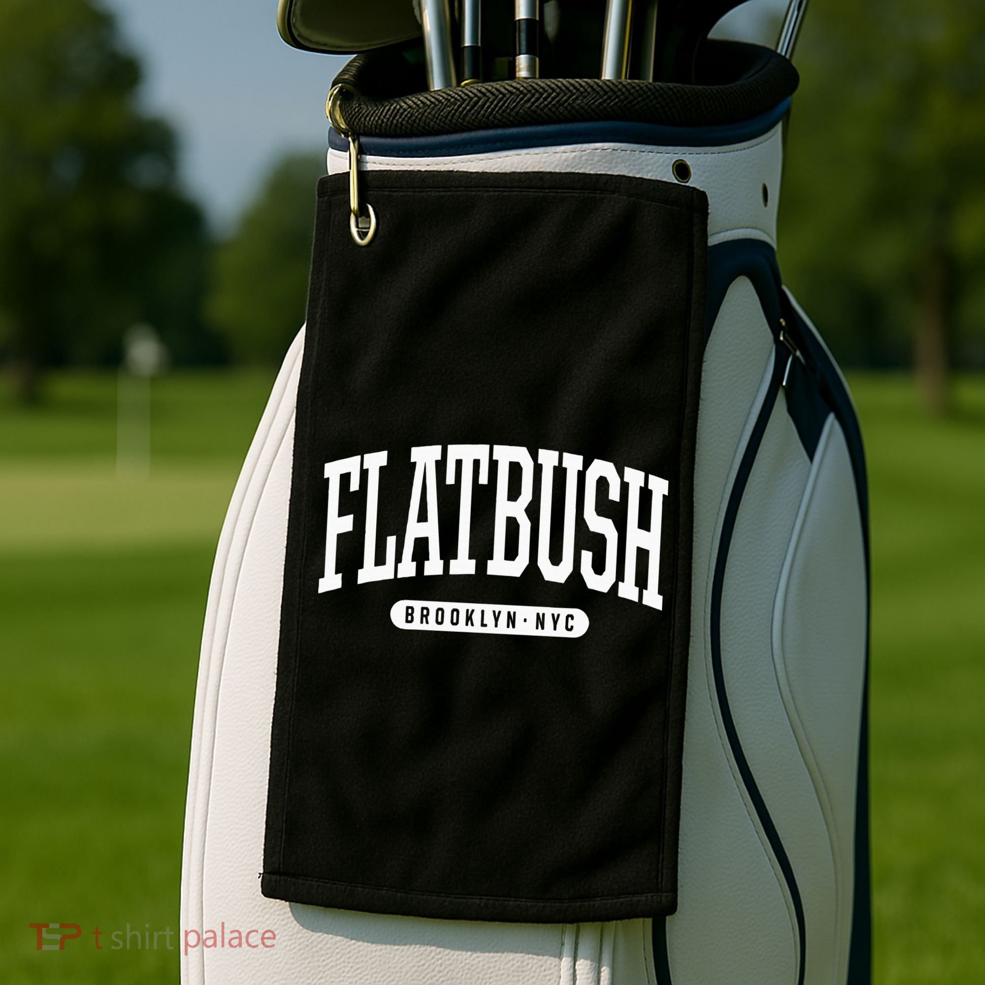 Nyc Borough Flatbush Brooklyn New York Golf Towel