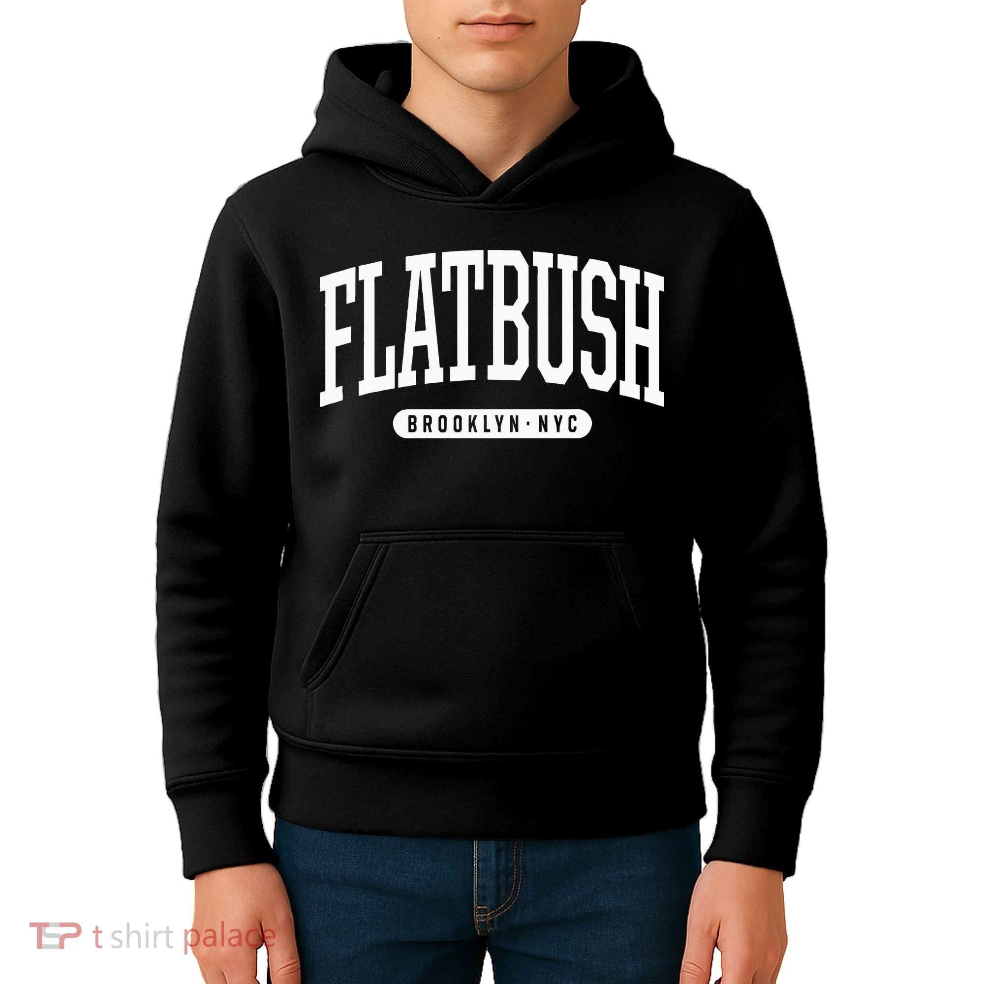 Nyc Borough Flatbush Brooklyn New York Kids Hoodie