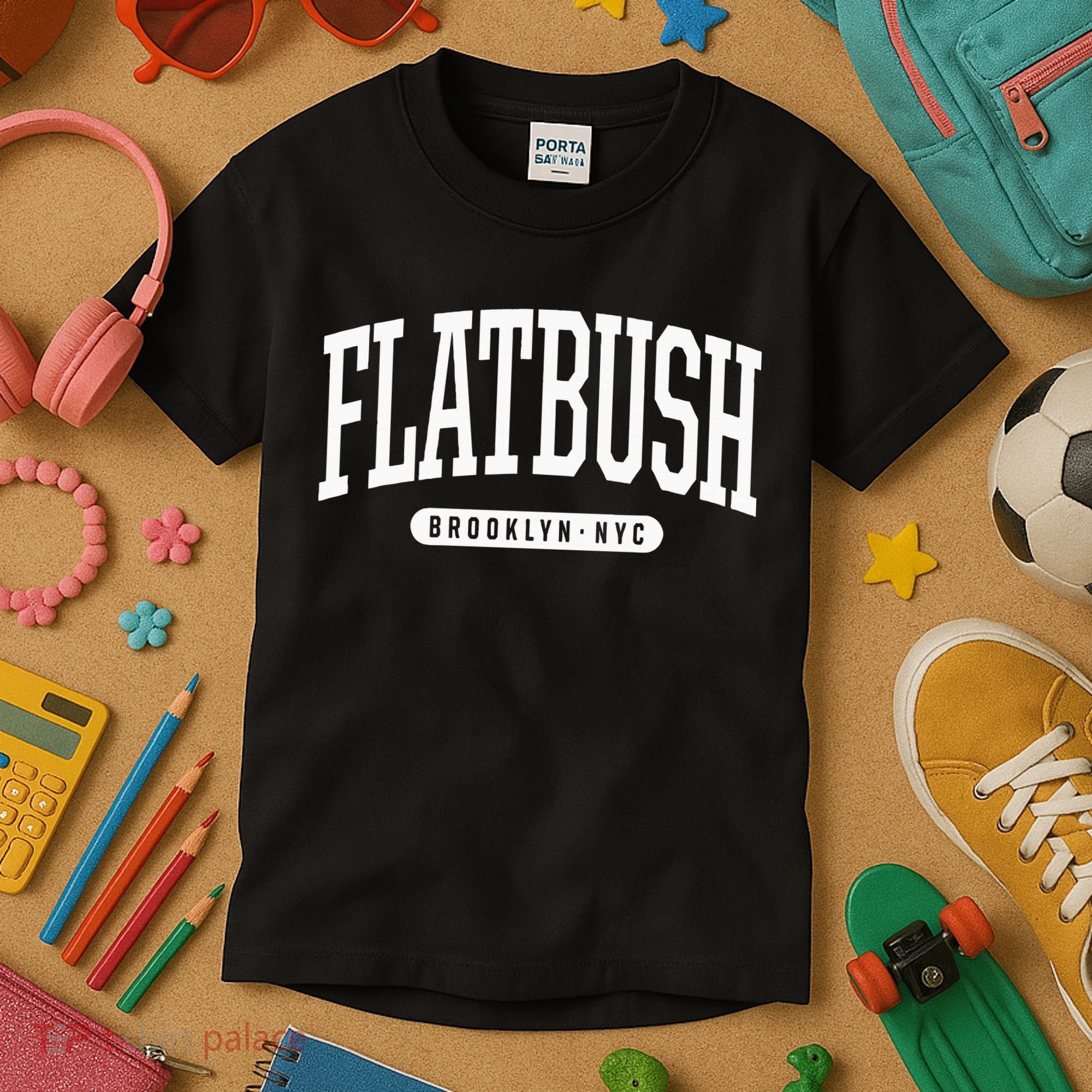 Nyc Borough Flatbush Brooklyn New York Kids T-Shirt