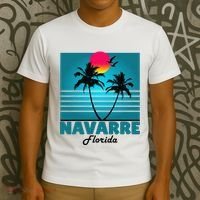 Navarre Beach Florida Fl Summer Seagulls Souvenirs T-Shirt thumb 3