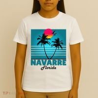 Navarre Beach Florida Fl Summer Seagulls Souvenirs T-Shirt thumb 4
