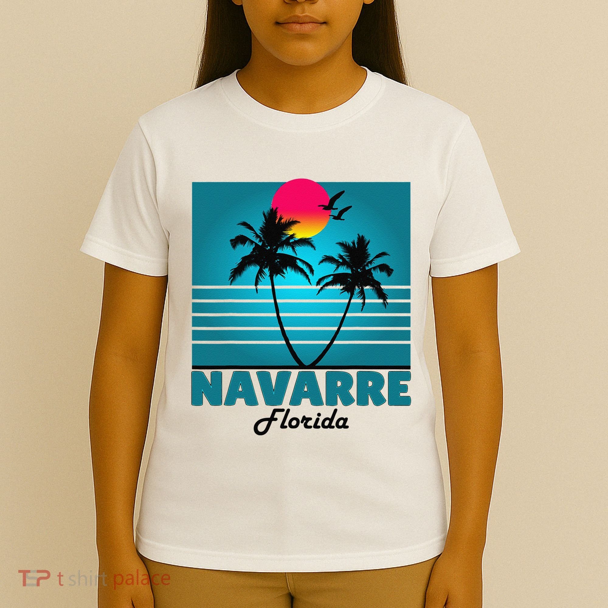 Navarre Beach Florida Fl Summer Seagulls Souvenirs T-Shirt