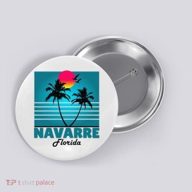 Navarre Beach Florida Fl Summer Seagulls Souvenirs Button