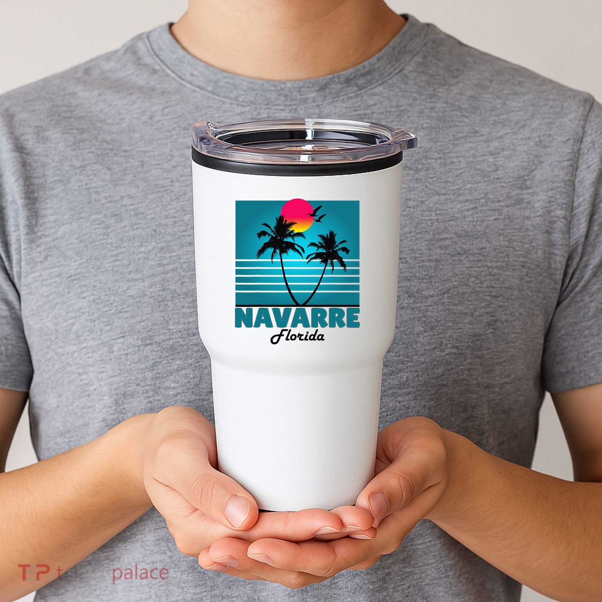 Navarre Beach Florida Fl Summer Seagulls Souvenirs Tumbler