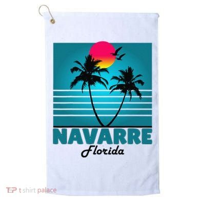 Navarre Beach Florida Fl Summer Seagulls Souvenirs Golf Towel