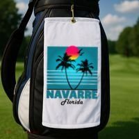 Navarre Beach Florida Fl Summer Seagulls Souvenirs Golf Towel thumb 2
