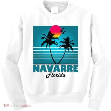 Navarre Beach Florida Fl Summer Seagulls Souvenirs Kids Sweatshirt