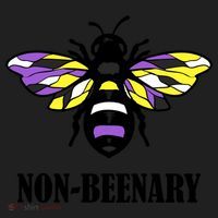Non Binary Flag Bee Funny Proud Lgbtq Ally Nonbinary Pride Gift Beanie thumb 2