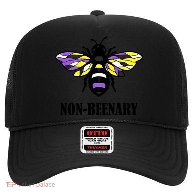 Non Binary Flag Bee Funny Proud Lgbtq Ally Nonbinary Pride Gift Hat
