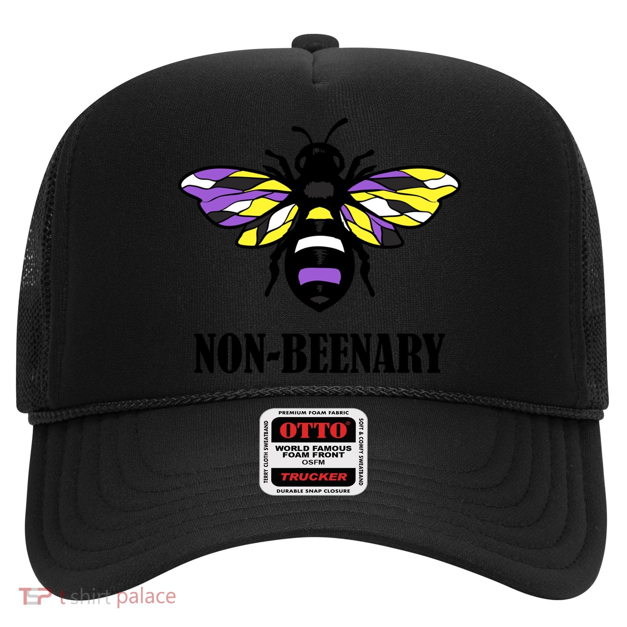 Non Binary Flag Bee Funny Proud Lgbtq Ally Nonbinary Pride Gift Hat