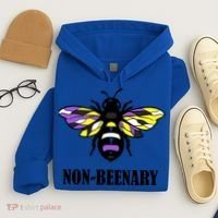 Non Binary Flag Bee Funny Proud Lgbtq Ally Nonbinary Pride Gift Hoodie thumb 4