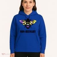 Non Binary Flag Bee Funny Proud Lgbtq Ally Nonbinary Pride Gift Hoodie thumb 5