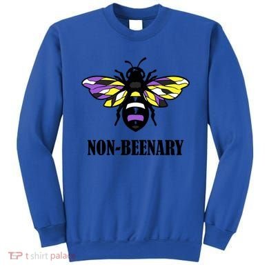 Non Binary Flag Bee Funny Proud Lgbtq Ally Nonbinary Pride Gift Sweatshirt
