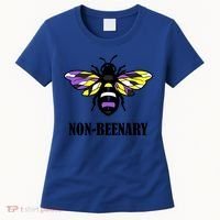 Non Binary Flag Bee Funny Proud Lgbtq Ally Nonbinary Pride Gift Women's T-Shirt thumb 0