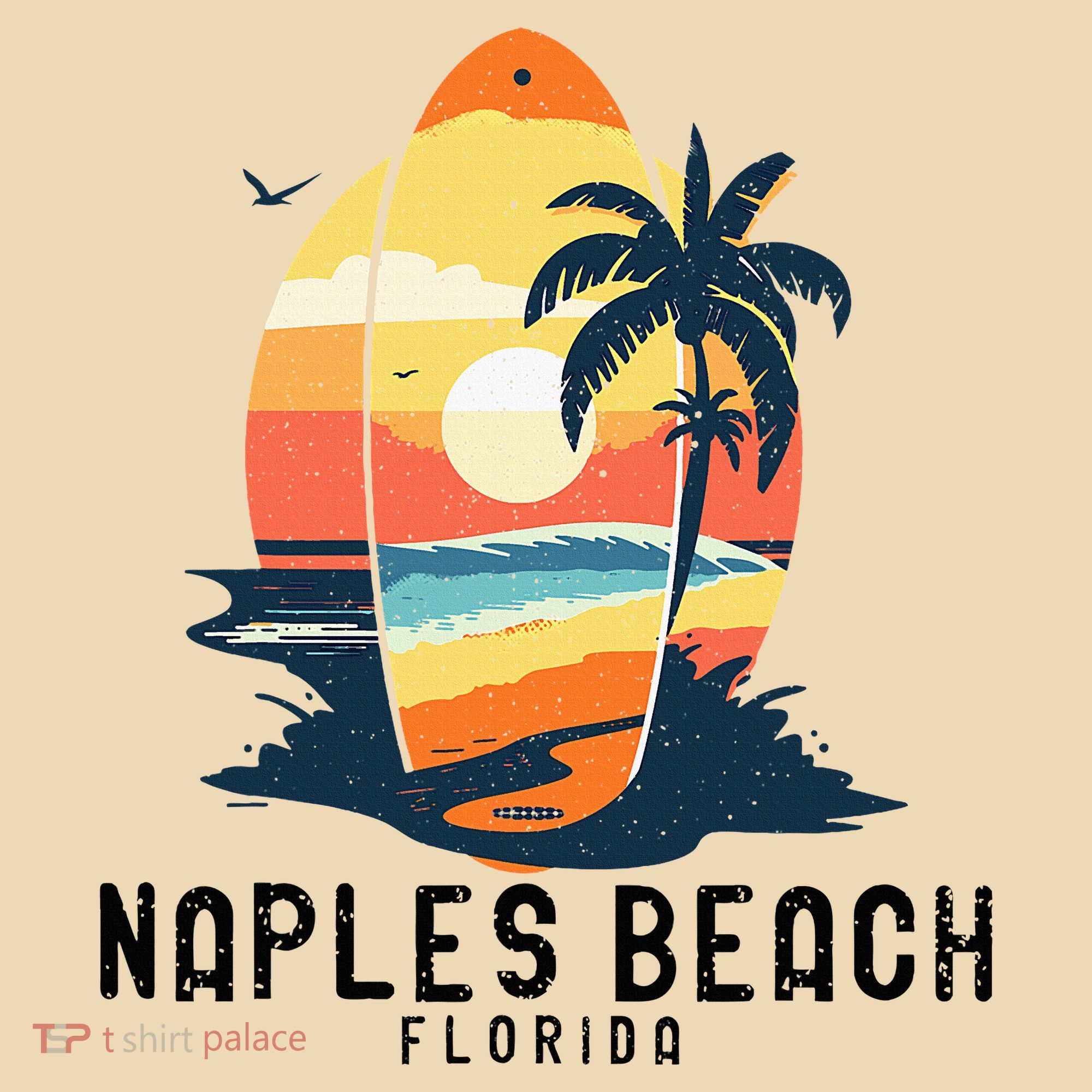 Naples Beach Florida Surfboard Waves Beach Tote Bag