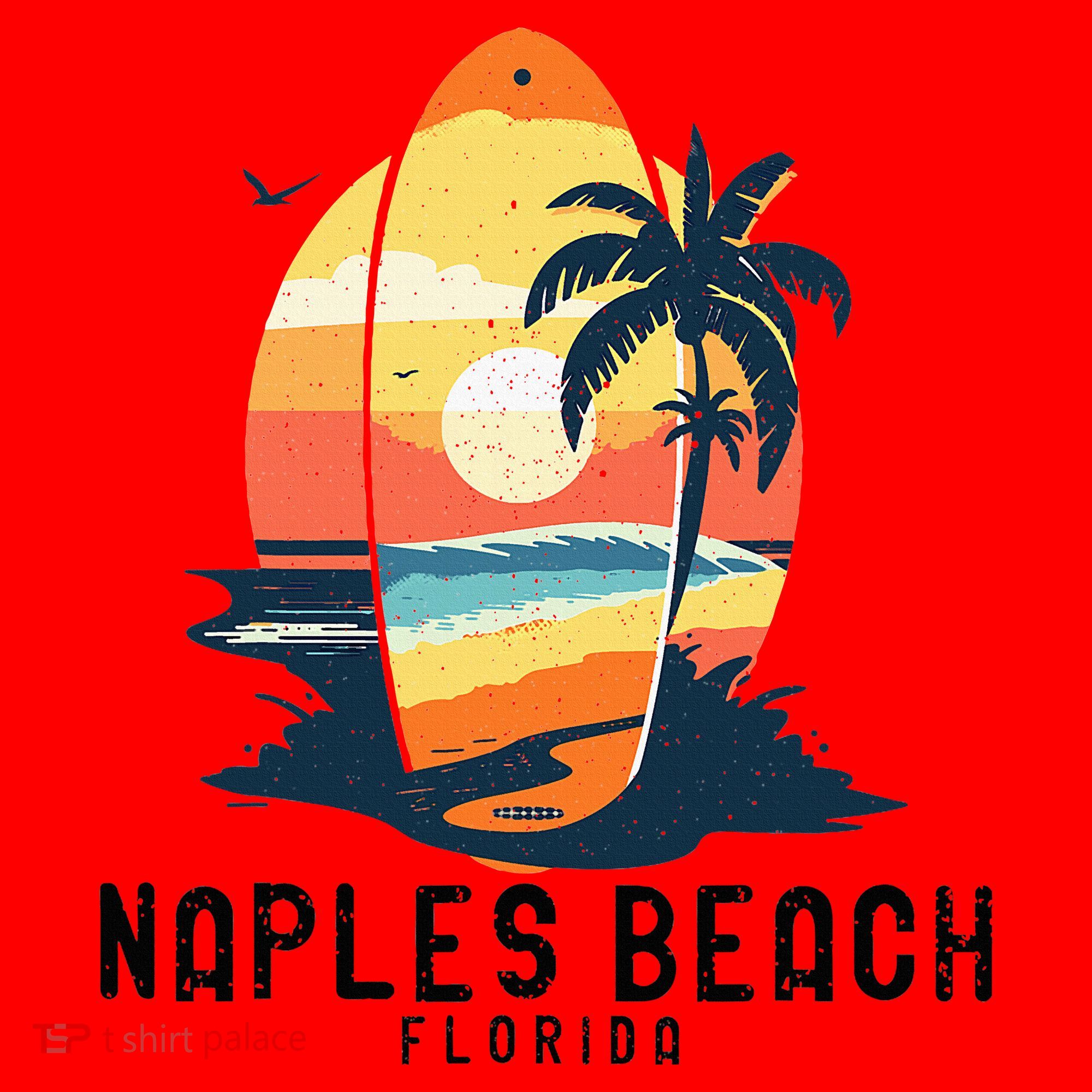 Naples Beach Florida Surfboard Waves Beach Santa Hat