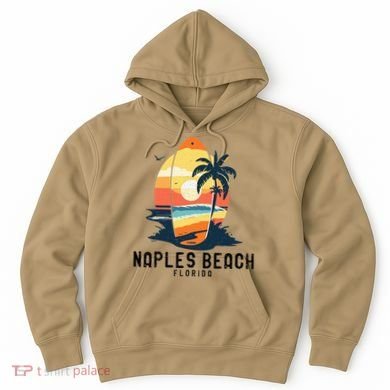 Naples Beach Florida Surfboard Waves Beach Hoodie