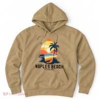 Naples Beach Florida Surfboard Waves Beach Hoodie thumb 0