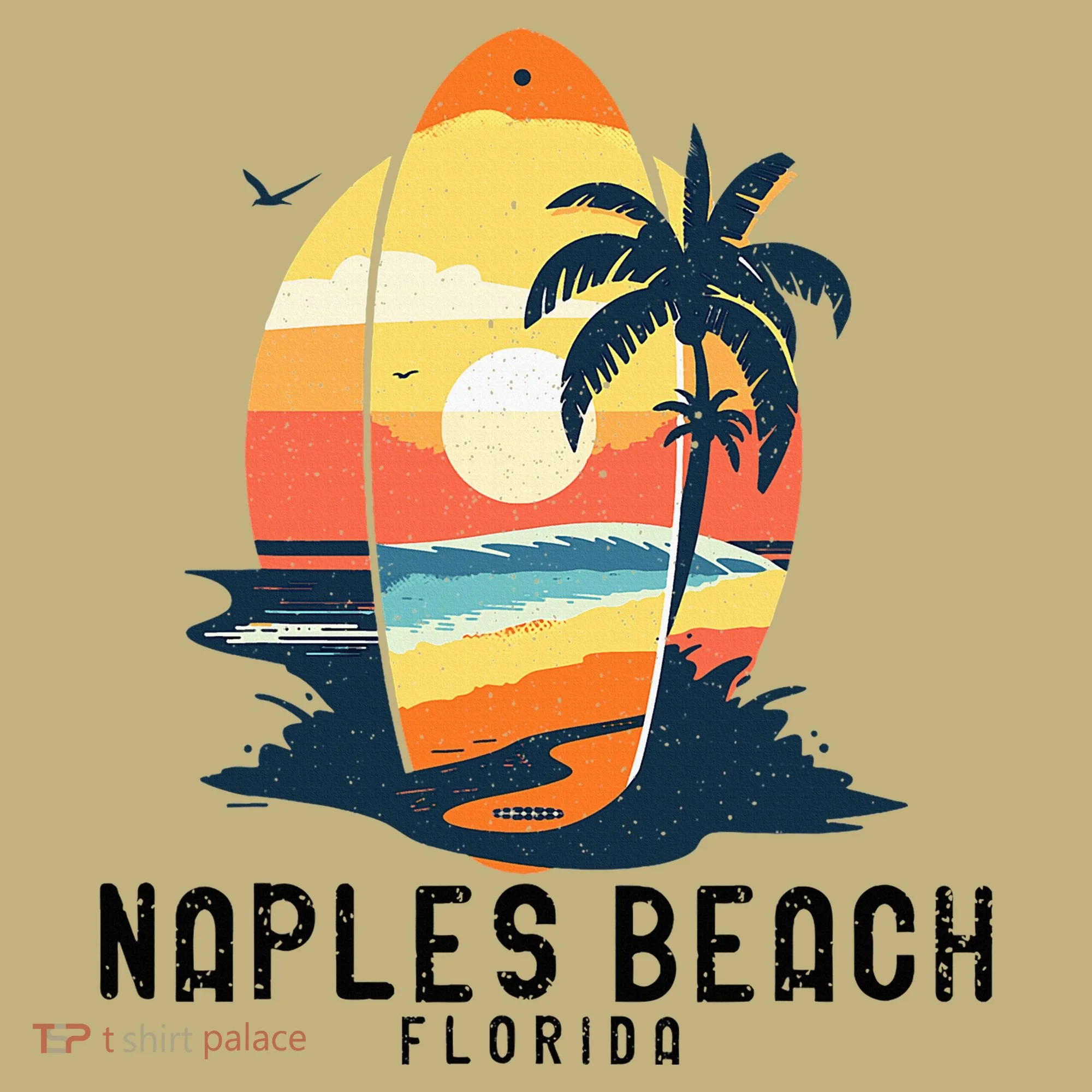 Naples Beach Florida Surfboard Waves Beach Sweatshirt