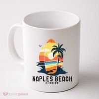 Naples Beach Florida Surfboard Waves Beach Coffee Mug thumb 0