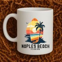 Naples Beach Florida Surfboard Waves Beach Coffee Mug thumb 2