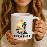Naples Beach Florida Surfboard Waves Beach Coffee Mug thumb 3