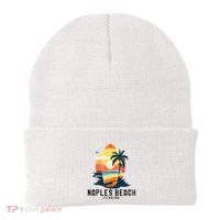 Naples Beach Florida Surfboard Waves Beach Beanie thumb 0