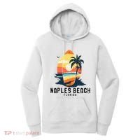 Naples Beach Florida Surfboard Waves Beach Women's Hoodie thumb 0