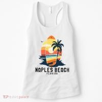 Naples Beach Florida Surfboard Waves Beach Women's Tank Top thumb 0