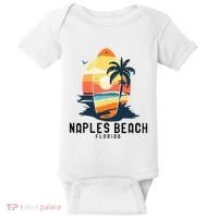 Naples Beach Florida Surfboard Waves Beach Baby Bodysuit thumb 0