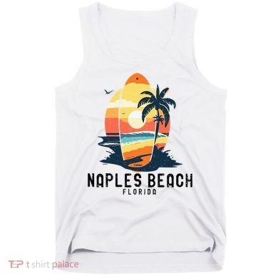 Naples Beach Florida Surfboard Waves Beach Tank Top