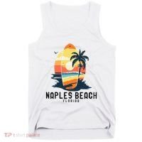 Naples Beach Florida Surfboard Waves Beach Tank Top thumb 0