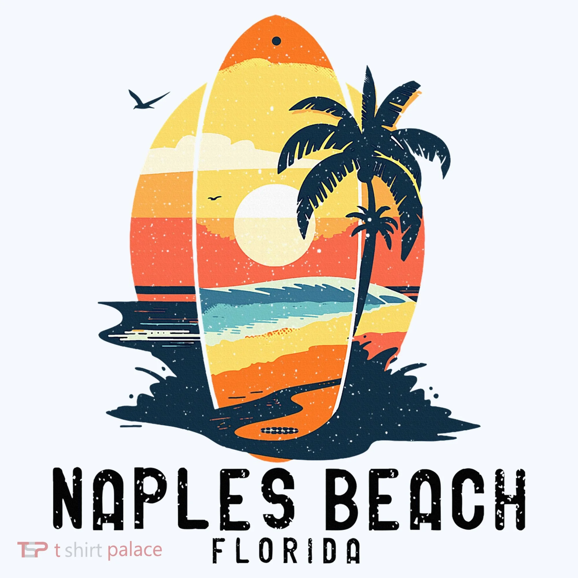Naples Beach Florida Surfboard Waves Beach Tank Top