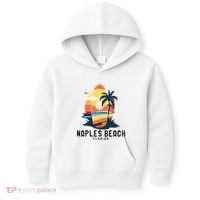 Naples Beach Florida Surfboard Waves Beach Kids Hoodie thumb 0