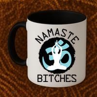 Namaste Bitches Funny Yoga Coffee Mug thumb 2