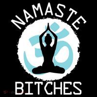 Namaste Bitches Funny Yoga Women's Hoodie thumb 2