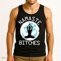 Namaste Bitches Funny Yoga Tank Top thumb 3