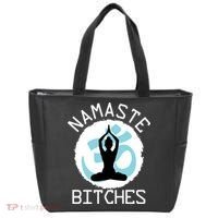 Namaste Bitches Funny Yoga Tote Bag thumb 0
