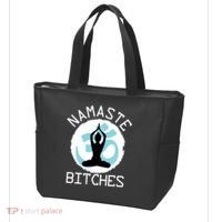 Namaste Bitches Funny Yoga Tote Bag thumb 3
