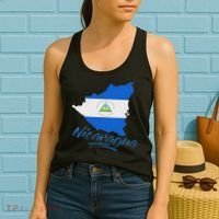 Nicaragua Blue Flag Women De Nicaragua Women's Tank Top thumb 2