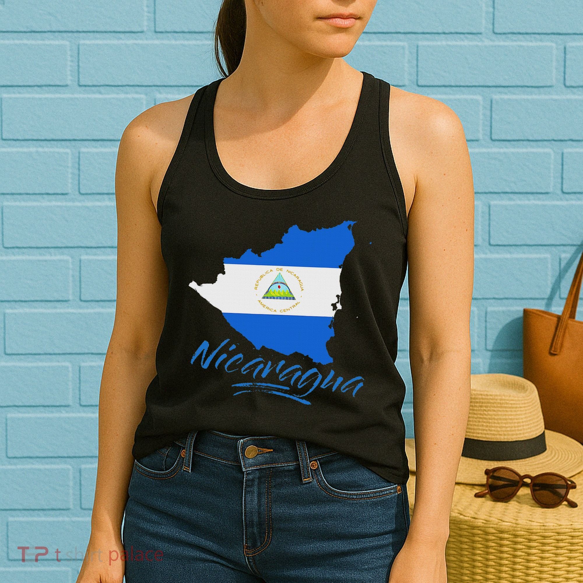 Nicaragua Blue Flag Women De Nicaragua Women's Tank Top