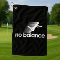 No Balance New Balance Funny Golf Towel thumb 1