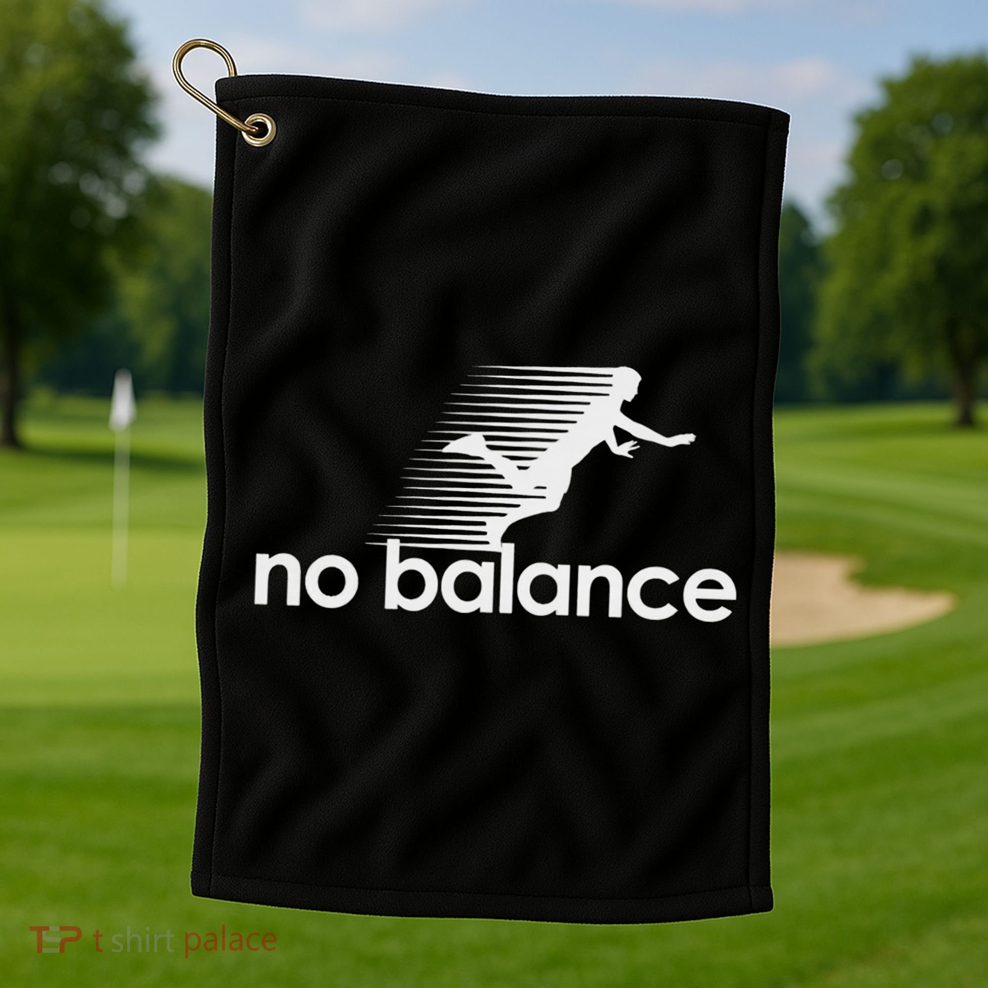 No Balance New Balance Funny Golf Towel