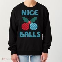Nice Balls Funny Christmas Ornament Women's Sweatshirt thumb 0