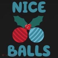 Nice Balls Funny Christmas Ornament Coaster thumb 2